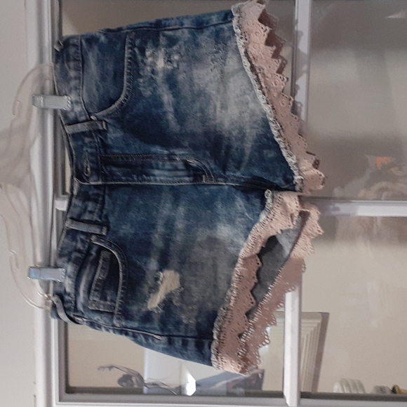 Free People lace knit shorts - Picture 1 of 5